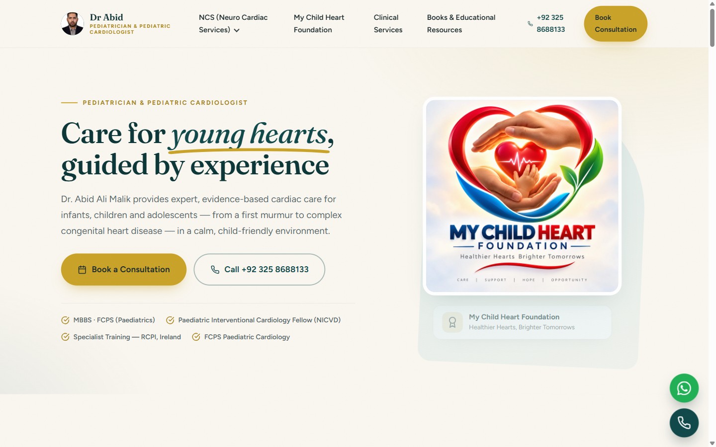 Dr Abid Ali Malik — Child Specialist